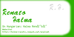 renato halma business card